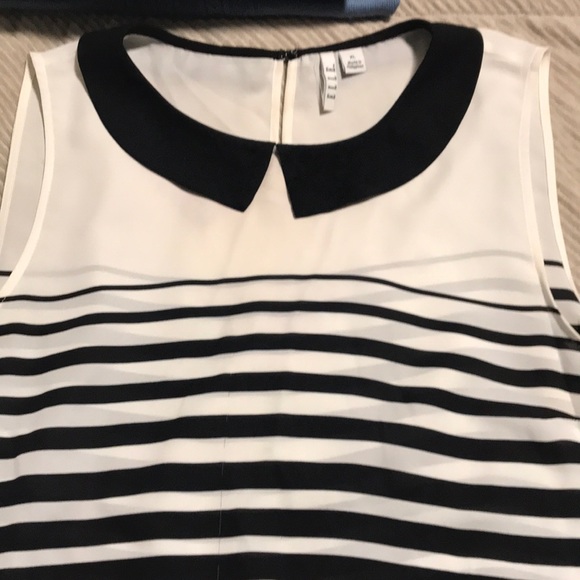 Elle women’s sheer blouse XL black/white - Picture 2 of 7